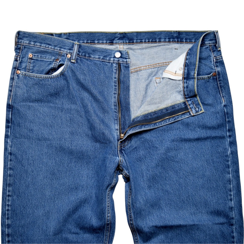 Levi's 550 Relaxed Fit Tapered Denim Blue Jeans Men's Size 48x29 Big & Tall - Picture 2 of 12